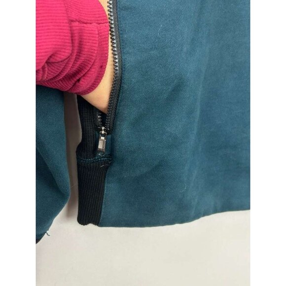 Lululemon Men's Large Jacket Teal/Black Hoodie Full Zip Long Sleeve - Picture 15 of 16